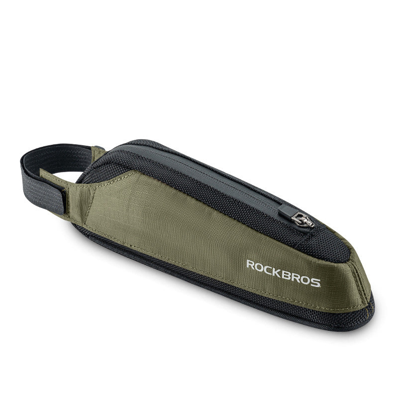 ROCKBROS 0.65L Nylon MTB Bike Front Beam Bag Reflective Bicycle Tube Bag, Upper ROCKBROS 0.65L Nylon MTB Bike Front Beam Bag Reflective Bicycle Tube Bag, Upper